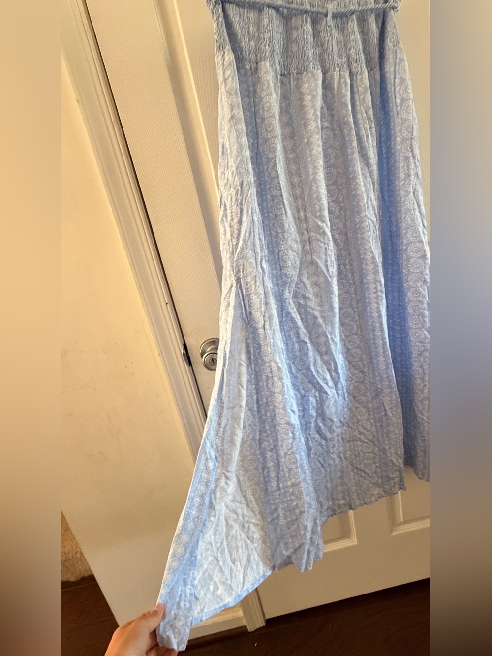 No Boundaries Light Blue Boho Two Piece Maxi Skirt Set size L (11-13) - Picture 6 of 6